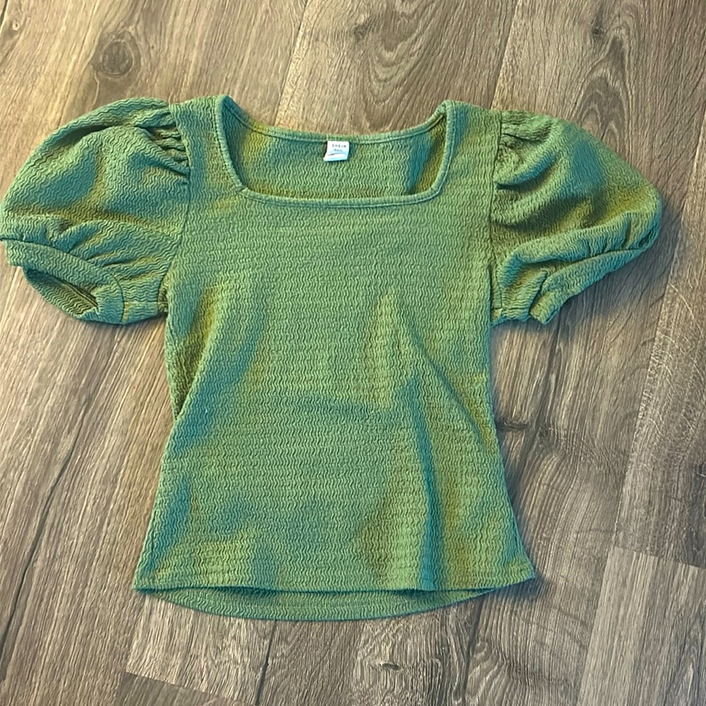Green SHEIN shirt